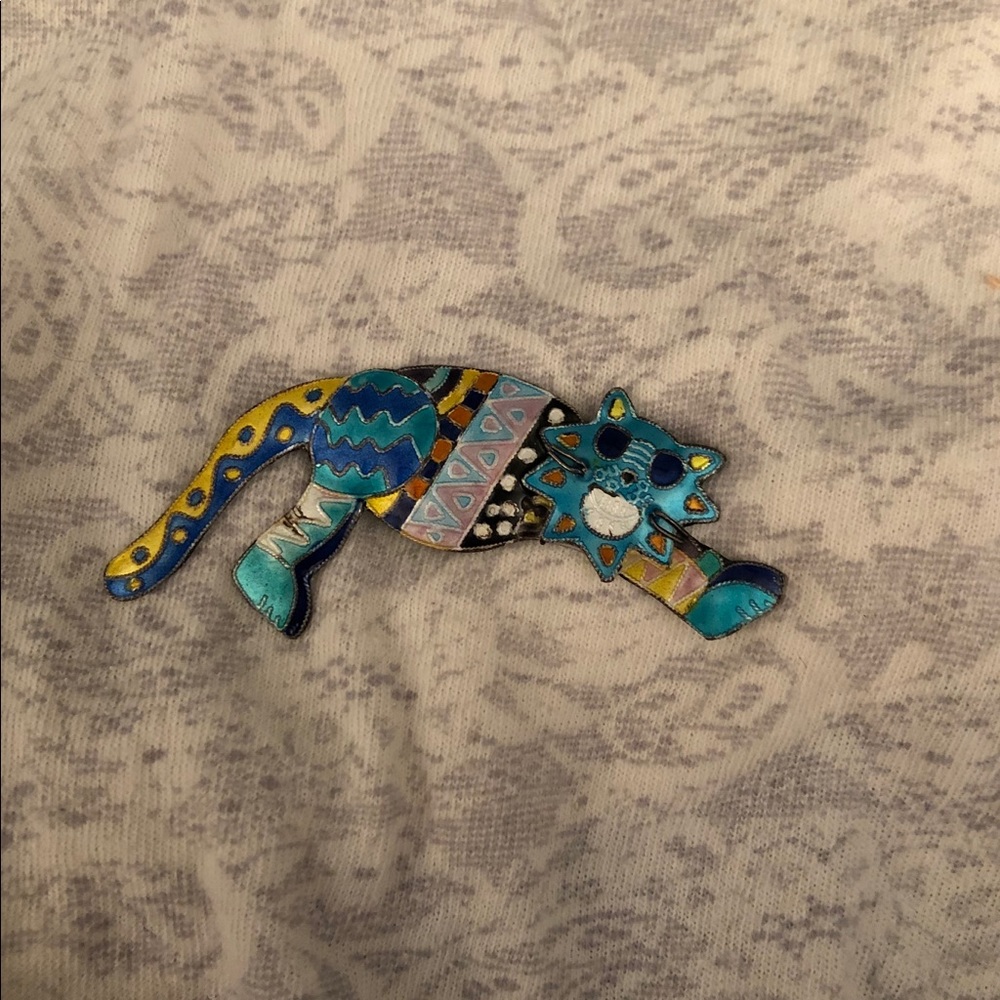 Handmade Crazy Kitty Pin